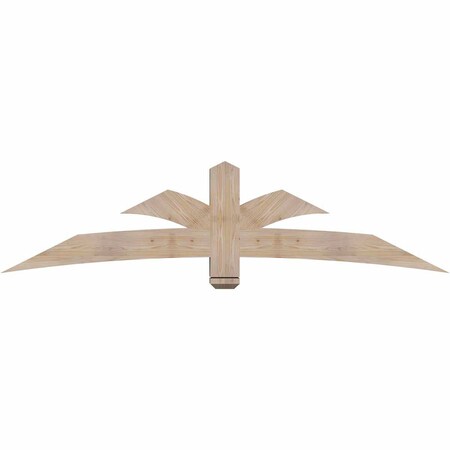 Ekena Millwork Davenport Smooth Timber Gable Bracket, Douglas Fir, 84"W x 21"H x 5 1/2"D x 5 1/2"F, 6/12 Pitch GBW084X21X0606DAV00SDF